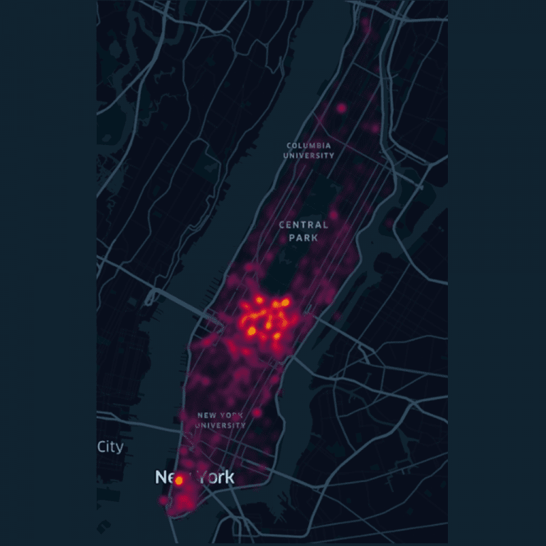 highest areas in Manhattan with high range of value